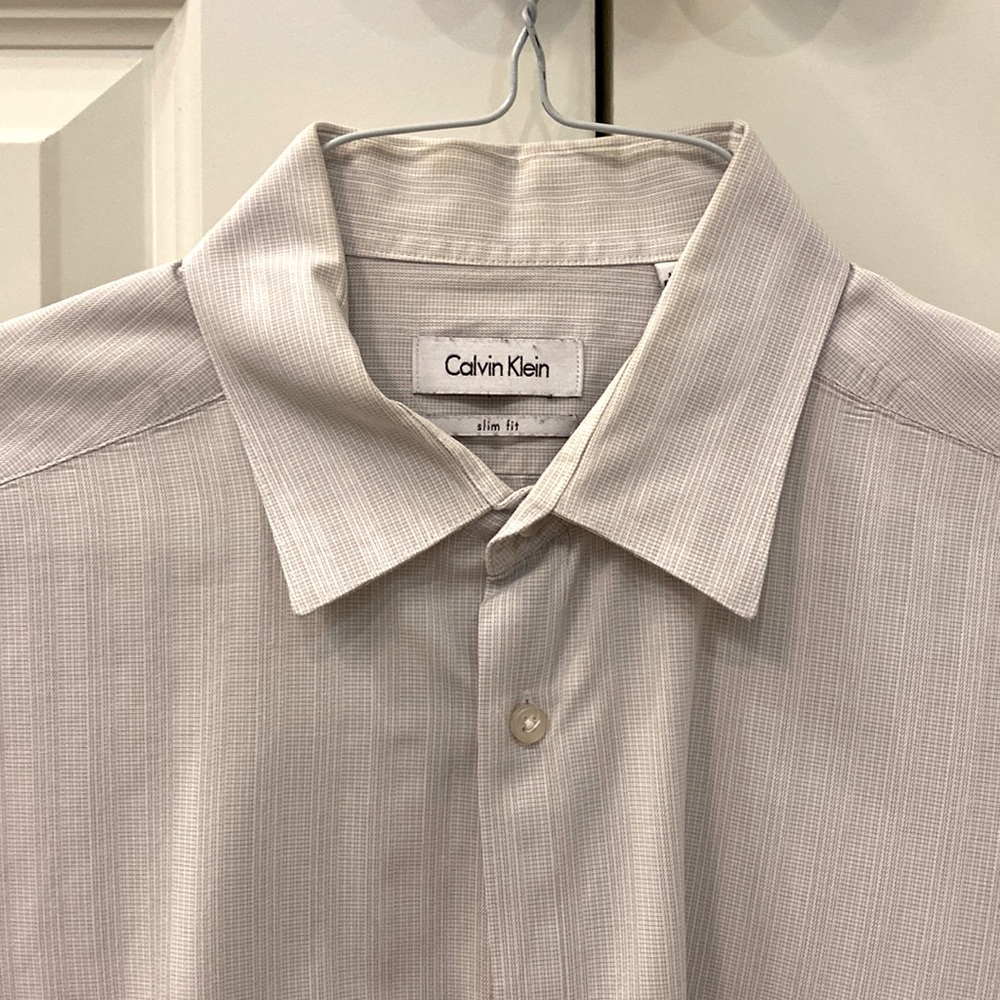 Mens Dress Shirt - Calvin Klein Slim Fit
